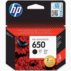 Hp Ink Cartidge 650 Black